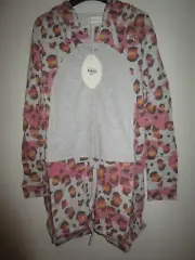Ladies Peter Alexander Coloured Leopard One piece pyjamas Size XS & M