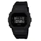 【CASIO 卡西歐】G-SHOCK 電子錶 橡膠錶帶 黑 200 米防水(DW-5600BB-1DR)