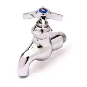 T&S Brass B-0704 Single Sink Sill Faucet - Plain End Outlet - 1/2" Male NPT