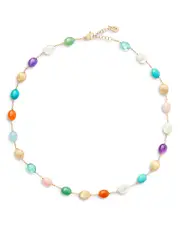 Marco Bicego 18K Yellow Gold Siviglia Multi Stone Collar Necklace, 16.5 - Exclusive