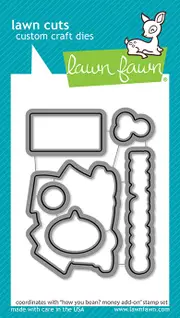 Lawn Fawn How You Bean? Money Add-On Lawn Cuts Die
