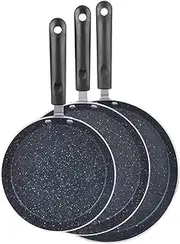 [GUDAJIN] 3-Piece Nonstick Frying Pan Set, Including 6, 8 and 10-Inch Nonstick Frying Pans, Removable Bakelite Handles, Nonstick Cookware Set with Induction Bottom, Multifunctional Kitchen Utensils