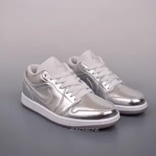 Air Jordan 1 Low Metallic Silver AJ1  復古籃球鞋 銀白 FN5030-001