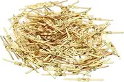 uxcell Chandelier Connector Clip, 200 Pack 25mm/1" Length Chandelier Bowtie Pin Replacement for Fastening Crystals Lamp Ceiling Light Parts, Golden