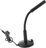 TEMPNAP Clip-on Wired Microphone 3.5mm Audio Jack Mini Microphone for Desktop Meeting Game Chatting Portable