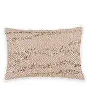 Donna Karan Hand Smocked Sequins Decorative Pillow, 14 x 20