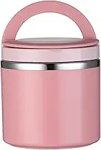 Insulated Food Container 1000ml Stainless Steel Double Walled Vacuum Food Flask with Handle Leak-Proof Reusable Soup Flask for School or Outdoor Activities