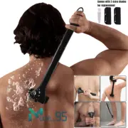 Men Back Razor Long Handle Shaver Groomer Full Body Leg Hair Removal Trimmer Set