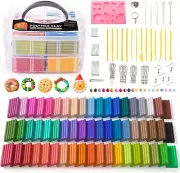Polymer Clay, Shuttle Art 57 Colors Oven Bake Modeling Clay, Creative Clay Kit