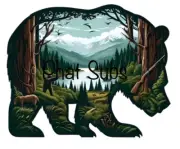 Sublimation Print Bear Lake Ready to Press Heat Transfer