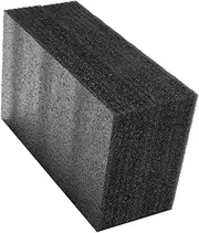 Abaodam 2pcs High Density Black Foam Padding Cuttable Polyurethane Inserts for Packing Cases and Crafts Flexible Shock Resistant Design