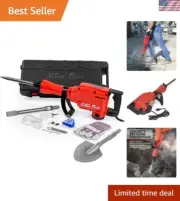 Electric Demolition Jack Hammer 2200W Concrete Breaker Chisels Shovel Case