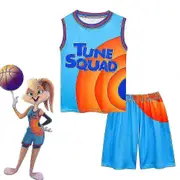 Unbrand Space Jam Kids Boy Basketball Tank Shorts Set Tune Squad Jerseys Outfit 13-14 Years