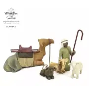 Willow Tree 4 Piece Shepard And Stable Animals Figurine Set Nativity 26105 MIB