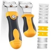12PCS Razor Blade Scraper, Glass Scraper, Oven Scraper for Cleaning, Razor