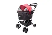 Ibiyaya Easy Strolling Pet Buggy Pram, Rouge