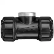 Philmac Metric FI Tee 40mm x 40mm x 1 1/2" BSP - Pack of 3
