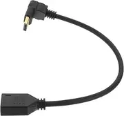NULYLU Displayport Extension Cable Adapter for Monitor Connection High Definition Video Extension Wire Upward Curved Design for Enhanced Viewing Experience Compatible with Multiple
