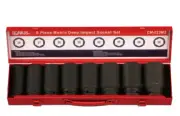 Genius Tools 8pc 3/4"Dr Metric Deep Impact Socket Set CM-023M2