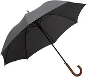 Portable Britain Retro Golf Umbrella Windproof Large Stick Umbrella Portable Solid Wood Hook Handle J Cane Umbrella for Men Women Business Business