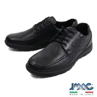 在飛比找momo購物網優惠-【IMAC】義大利輕量真皮綁帶休閒鞋 黑色(251760-B