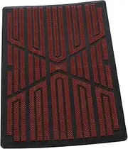 1 Set Floor Mats Area Rugs Cars Anti-wear Heel Patch Car Carpet Trainer Heel Repair Patch Drivers Floor Mat Patch Car Pedal Foot Pads Car Mats Universal Rubber Red