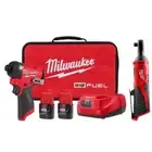 Milwaukee Impact Driver 1/4" 12-Volt Li-Ion Brushless Cordless w/ 3/8" Ratchet