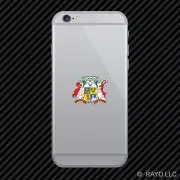 Mauritian Coat of Arms Cell Phone Sticker Mobile Mauritius flag MUS MU