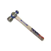 Vaughan Commercial Ball Pein Hammer, Hickory Handle, 16 In