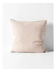 [Aura Home] Vintage Linen Fringe Cushion in Shell