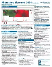 Photoshop Elements 2024 Training Guide Quick Reference Card 2 Page Cheat Sheet