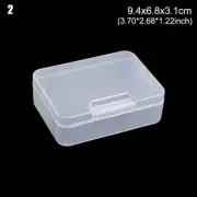 Plastic Box Transparent Jewelry Organizer Sample Box Small Tool Storage Box Nail