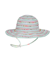 Millymook Girls Floppy Hat Green Floral