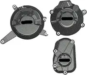Motorcycle Engine Guard Protector for QJMOTOR SRK600 SRK600RR 2021-2023 Moto Compatible Engine Cover Protection Parts Case Kit Engine Drop Prevention Slider(1 Set-CF)