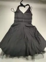 HAROLD'S Sleeveless Wmn's Sz 2 Black 32" Dress Rear Zip "NEW"