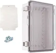 BOXCO 100mmx150mmx70mm Polycarbonate Clear Cover HINGED Lid IP67 ABS Waterproof Dustproof Junction Box Electrical Project Enclosure Electrical Enclosure