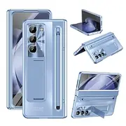 Phone Case For Samsung Galaxy Z Fold 6 Z Fold 5 Z Fold 4 Back Cover with Stand Holder with Screen Protector Full Body Protective Armor PC
