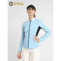 在飛比找ETMall東森購物網優惠-美國PGA 2022新品高爾夫女裝秋冬款風衣外套防風保暖運動