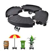 Adjustable Plant Caddy with Wheels Rolling Stand for Flower Pot