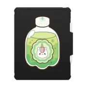 iPad Pro 13-inch (M4) Impact Folio Case Magical Unicorn in Green Apple Soda Bottle - Cute Animals with Sweet Drinks & Fruits