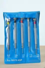 Watchmaker watch screwdriver Flat Tip Blades set kit repair fix 5Pcs Tools