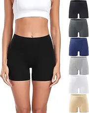 [wirarpa] Women's Modal Boy Shorts Panties Soft Microfiber Boxer Briefs Underwear 4 Pack