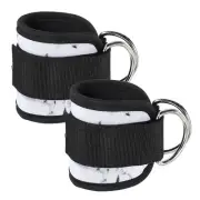 2Pcs Ankle Strap for Cable Machine, Gym Cable Kickback Ankle Wraps, Camo White