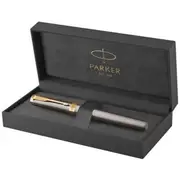 Parker Ingenuity Fountain Pen Fine Grey with Gold Trim