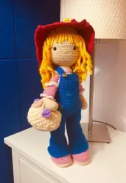 LUCY Beautiful Amigurumi Doll Crochet Organic Dolls toys handmade 16"