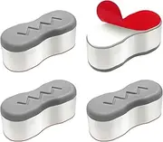 Toilet Lid Seat Spacers, 4 PCS Toilet Seat Bumpers for Home, Hotel (4.5 x 2.5 x 1.8cm/1.77 x 0.98 x 0.7in)