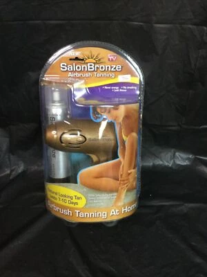 Salon Bronze At Home Airbrush Tanning Kit w/Spray Gun & One 4.5 Oz Cartridge NEW