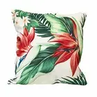 Tropical Floral Outdoor Cushion - 45cm Decorative Plush Pillow Includes Insert