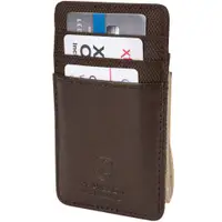 在飛比找PChome24h購物優惠-TRAVELON RFID網拼防護證件鈔票夾(咖)