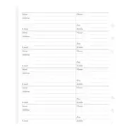 Filofax Deskfax Address Notepaper Insert